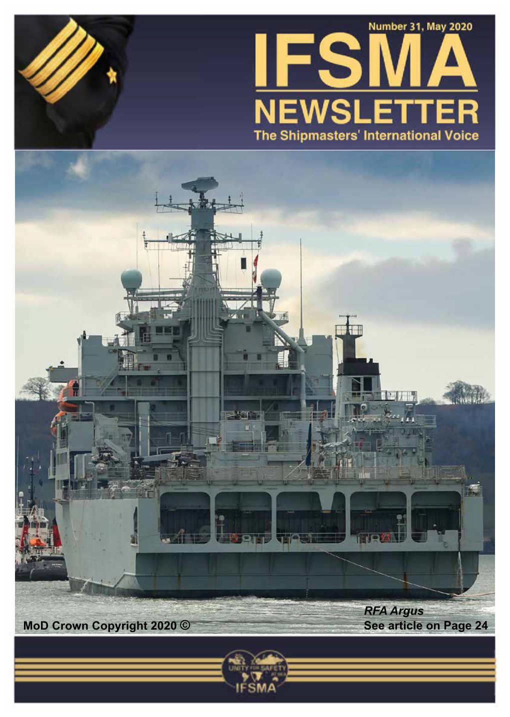 See Article on Page 24 RFA Argus Mod Crown Copyright 2020