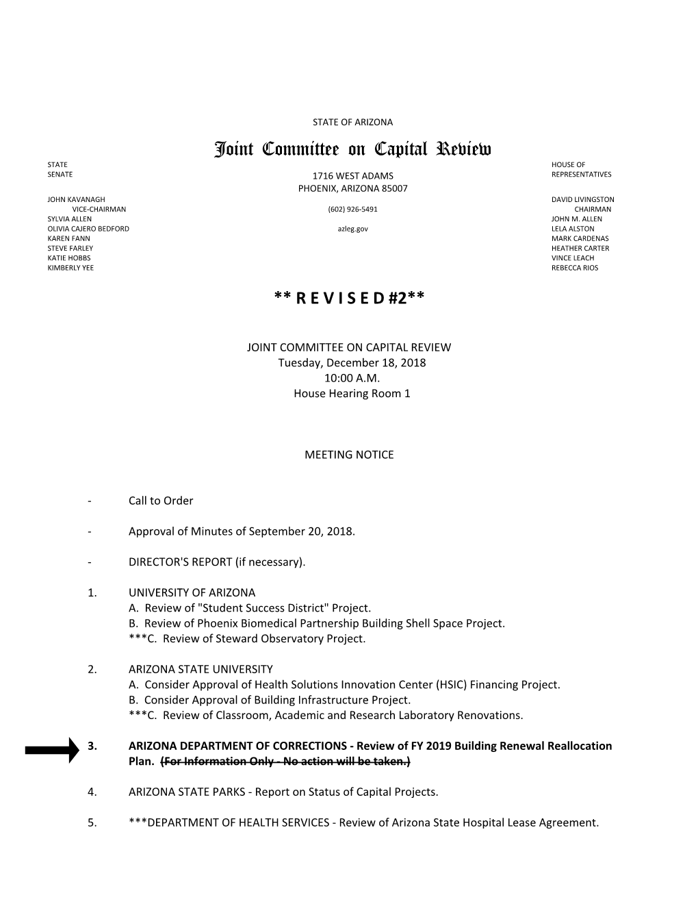 Joint Committee on Capital Review