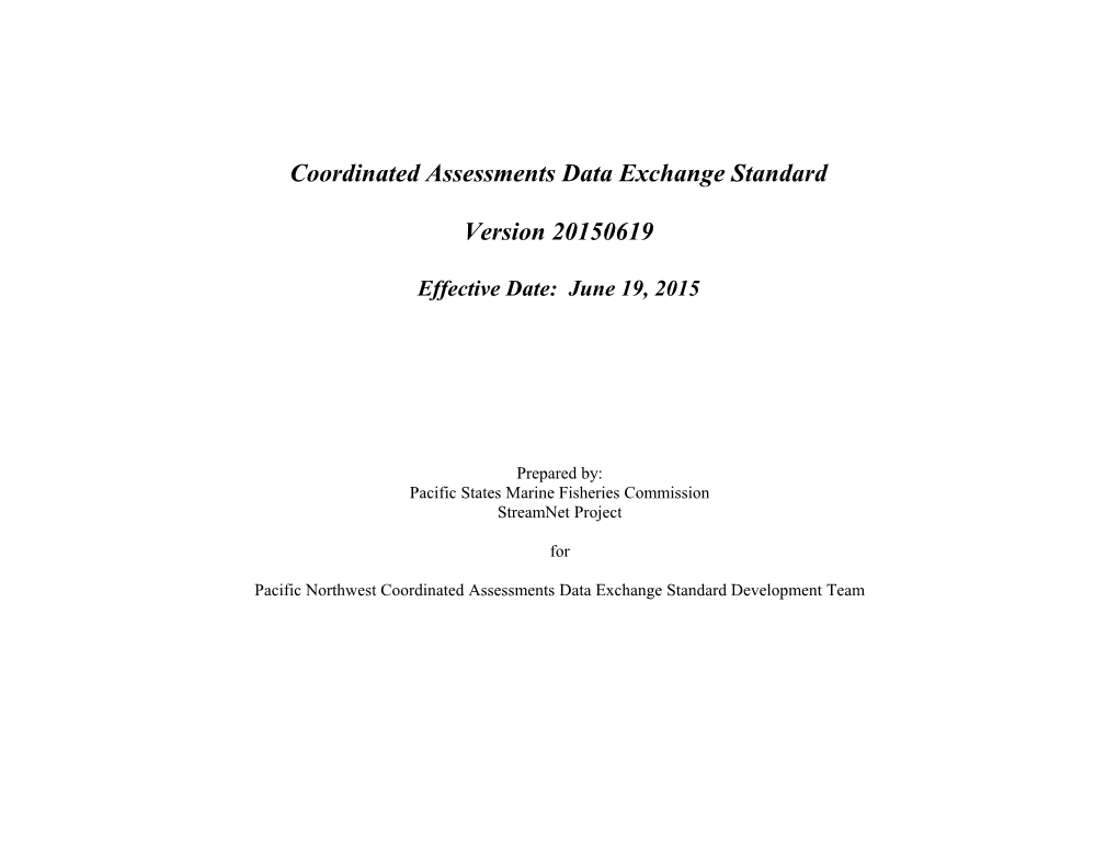Coordinated Assessments Data Exchange Template s1
