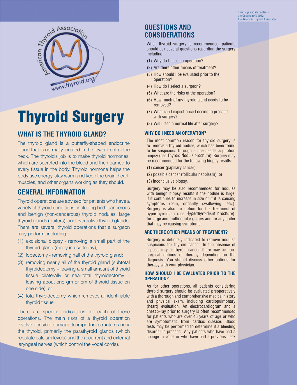 Thyroid Surgery