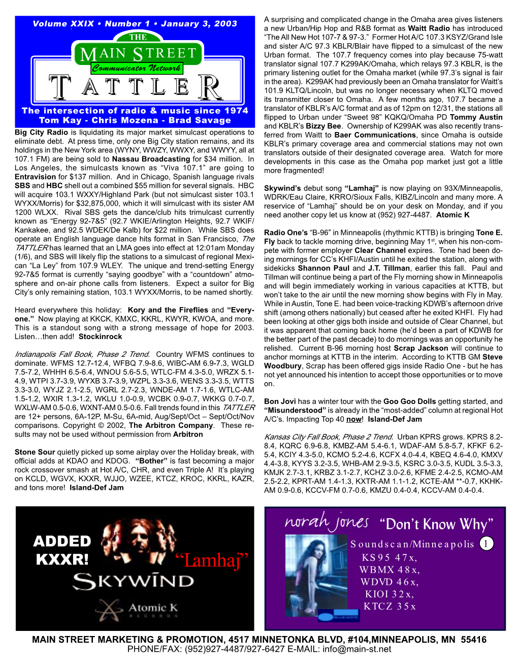 Tattler for Pdf 11/1