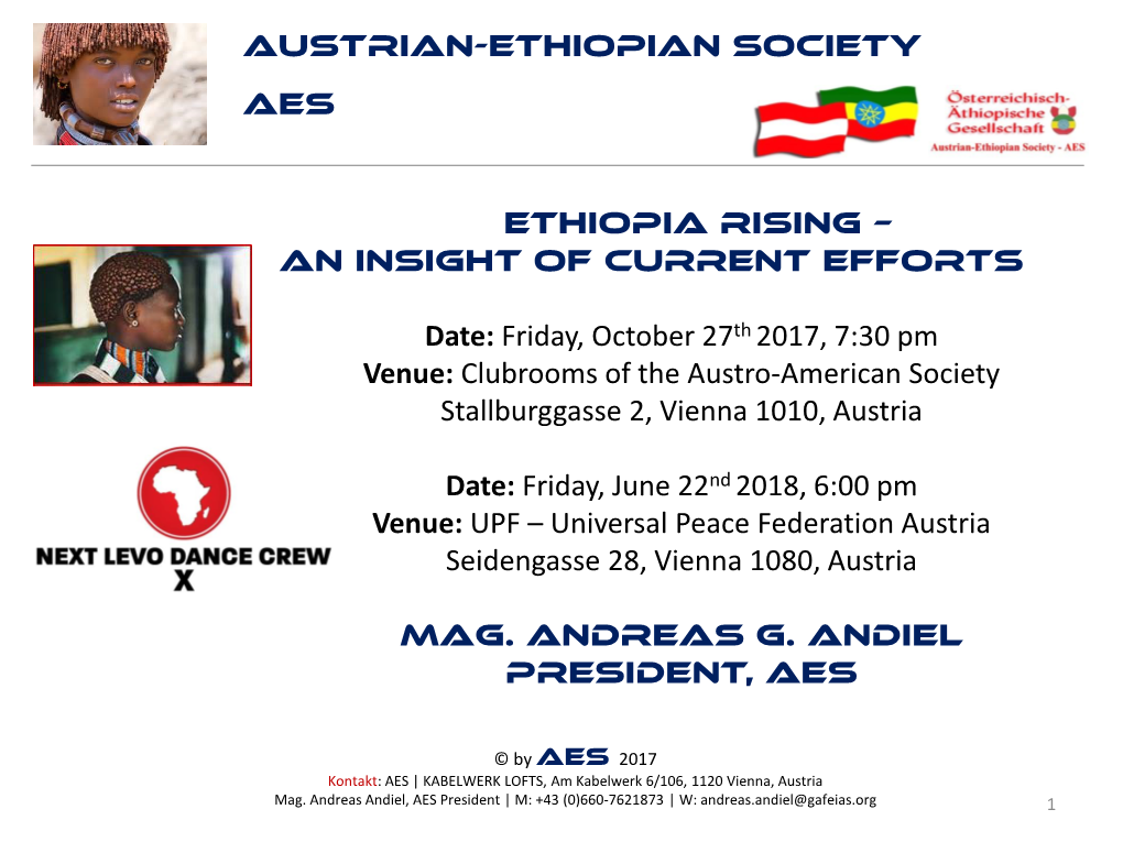 ETHIOPIA RISING – an Insight of Current Efforts