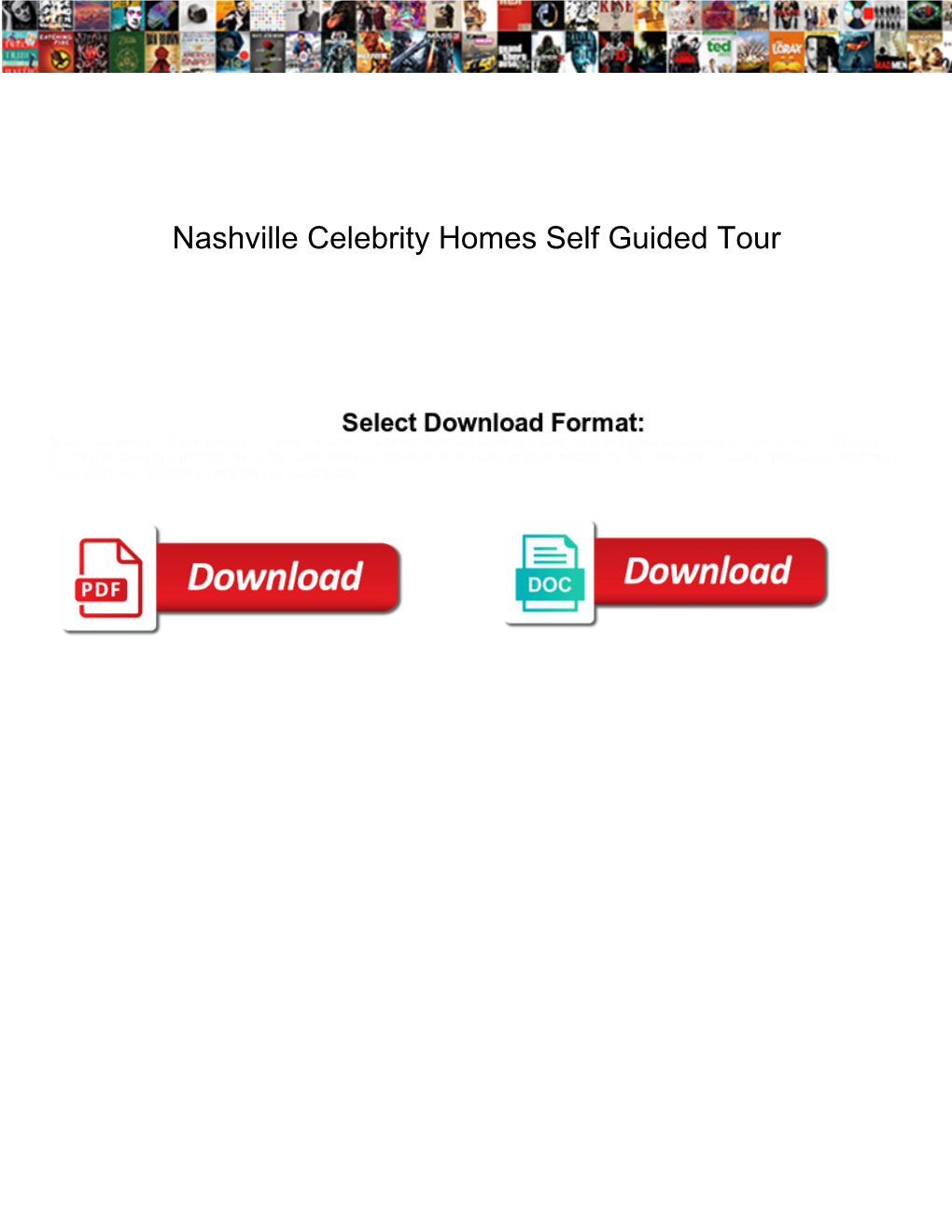 Nashville Celebrity Homes Self Guided Tour