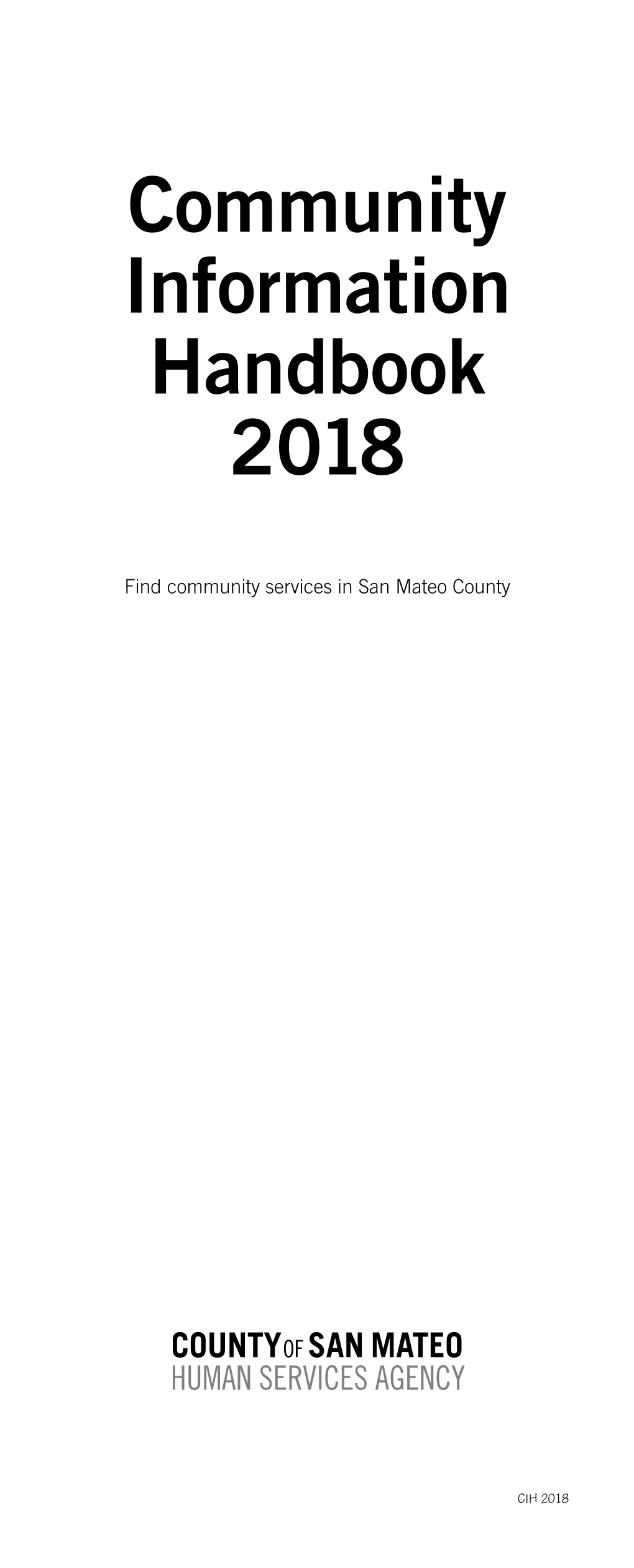Community Information Handbook 2018