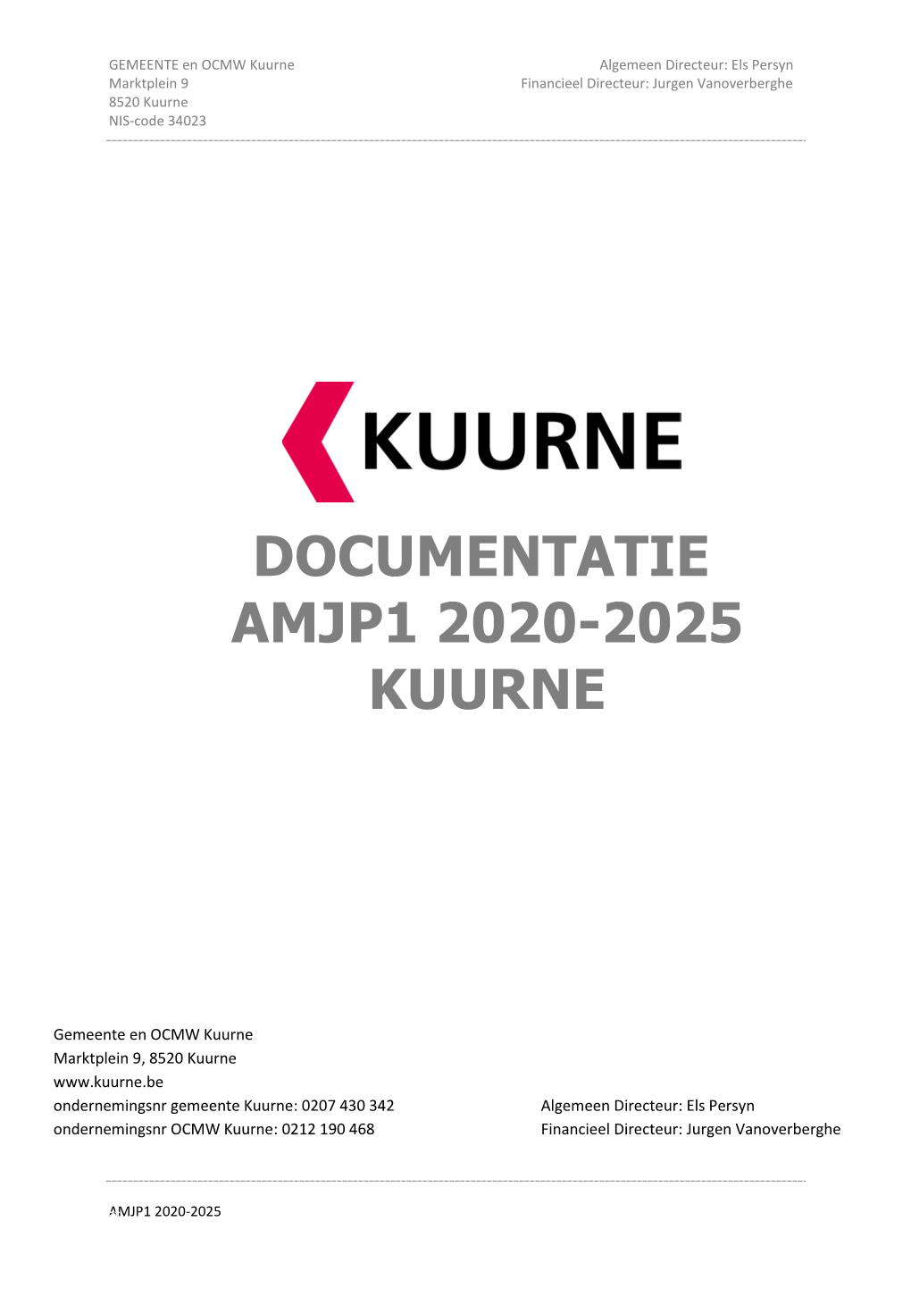 Documentatie Amjp1 2020-2025 Kuurne