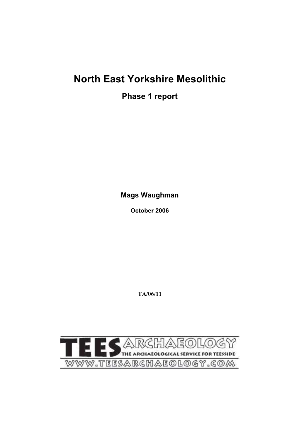 North East Yorkshire Mesolithic