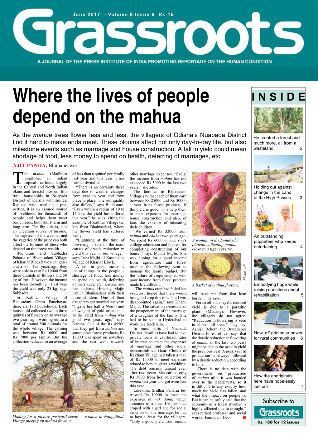 Where the Lives of People Depend on the Mahua