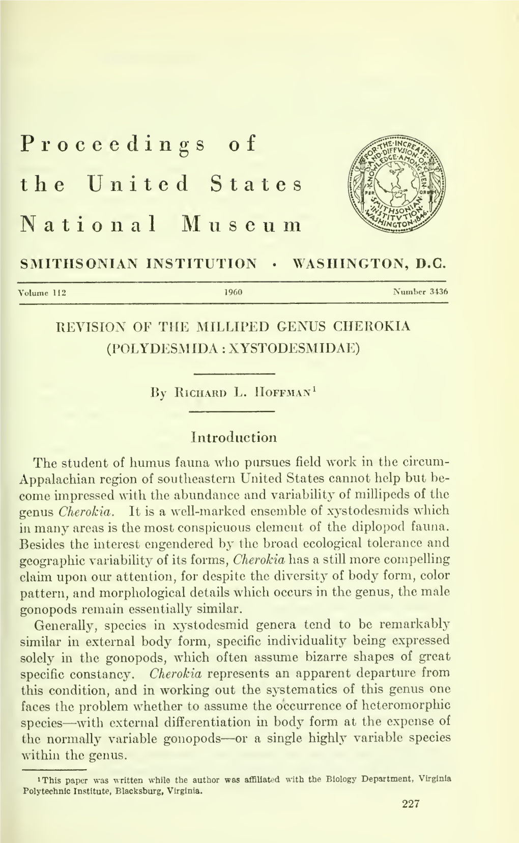 Proceedings of the United States National Museum