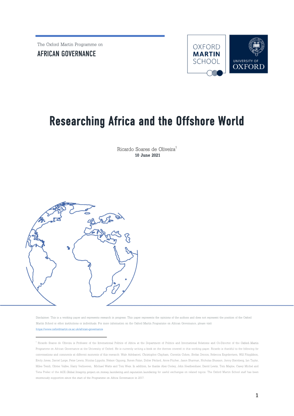 Researching Africa and the Offshore World