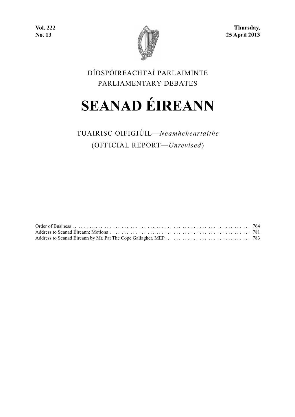 Seanad Éireann