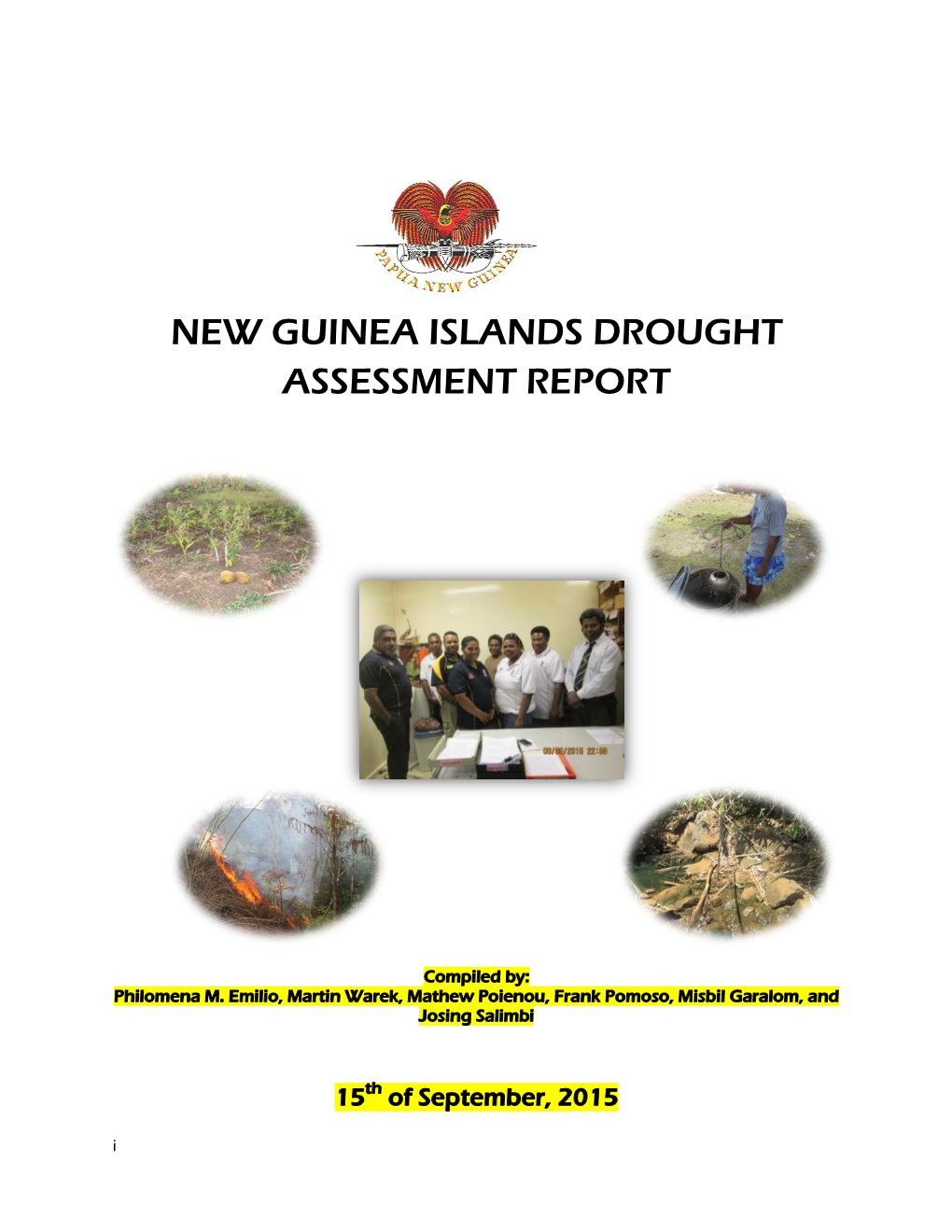 New Guinea Islands Drought Assessment Report