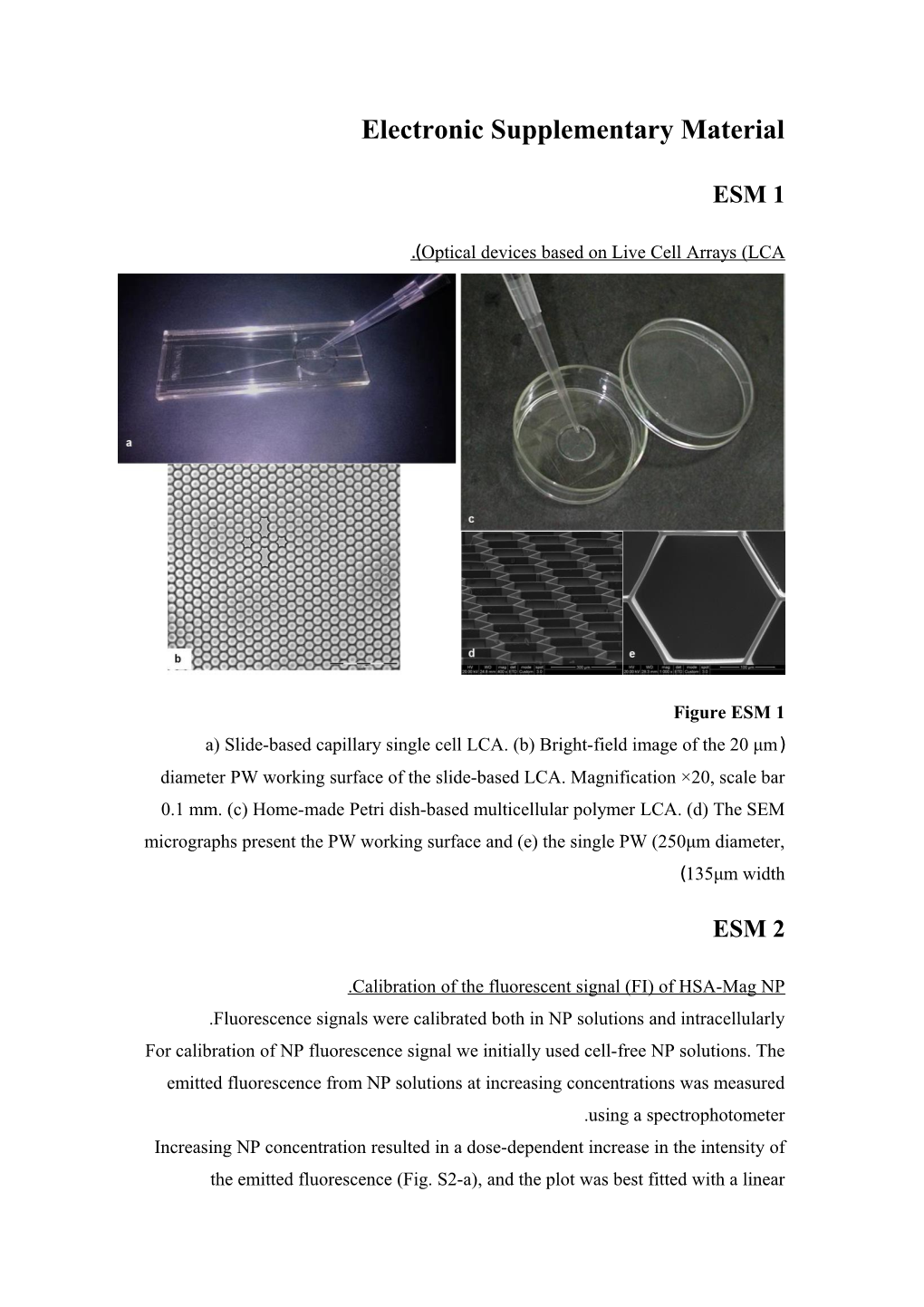 Optical Devices Based on Live Cell Arrays (LCA)