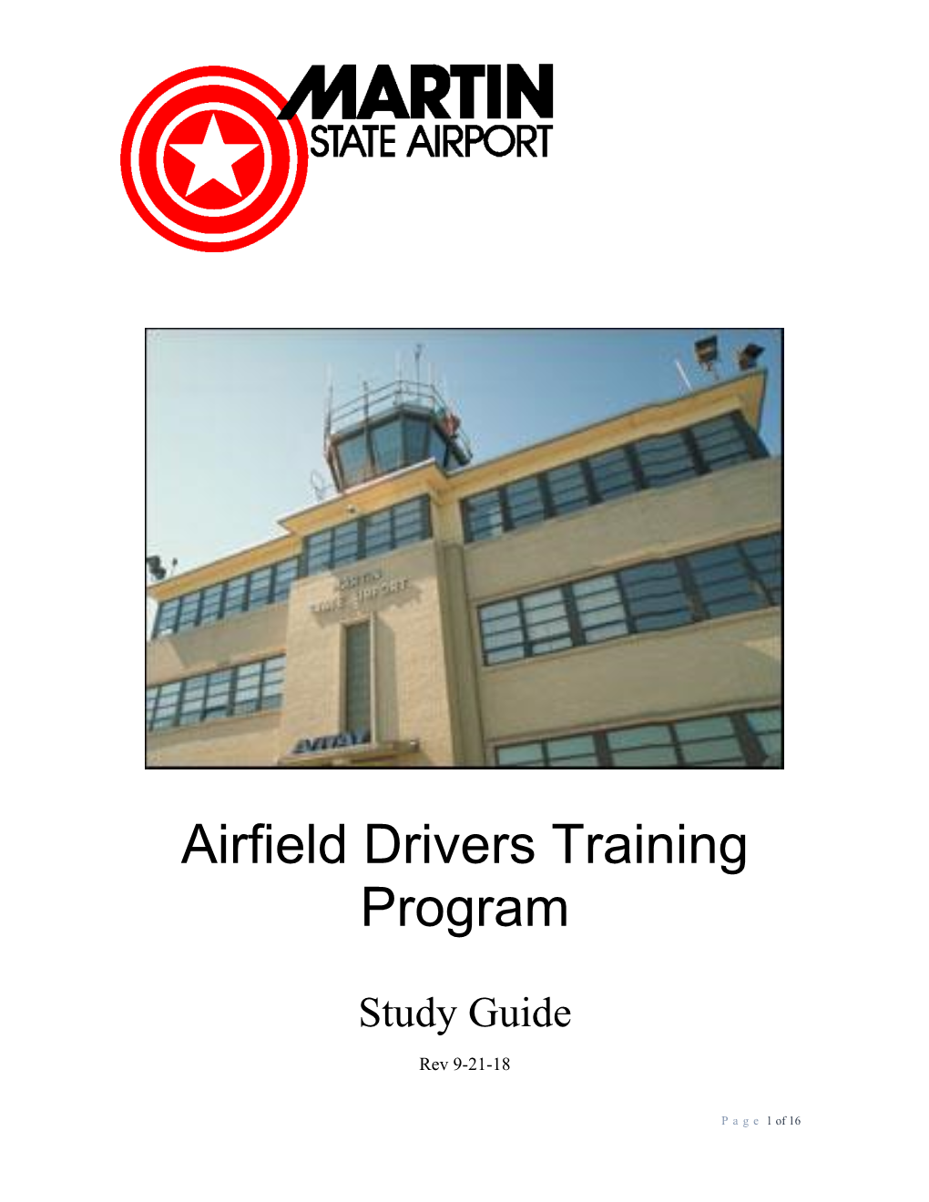 Airfield Drivers Training Program