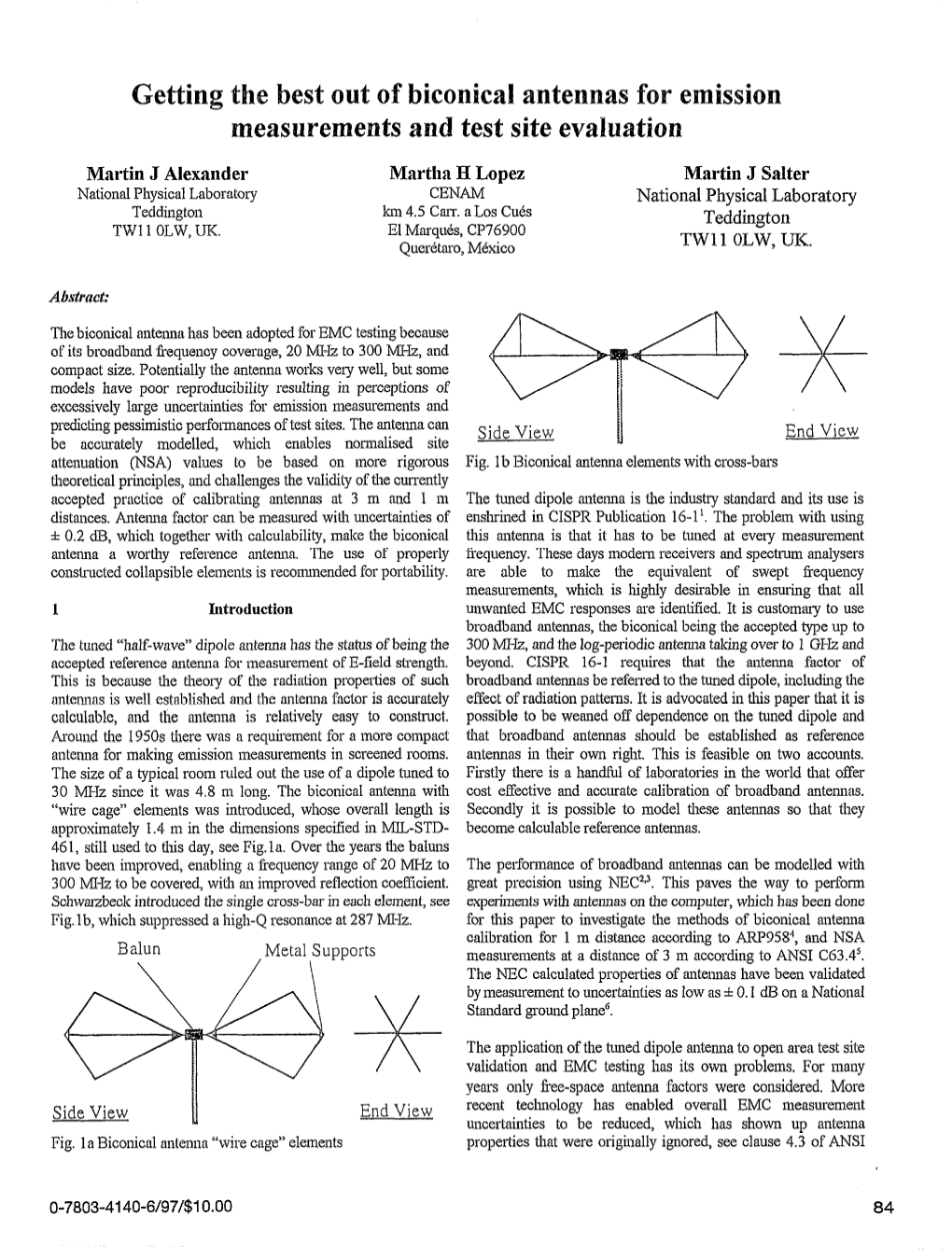 Getting the Best out of Biconical Antennas for Emission