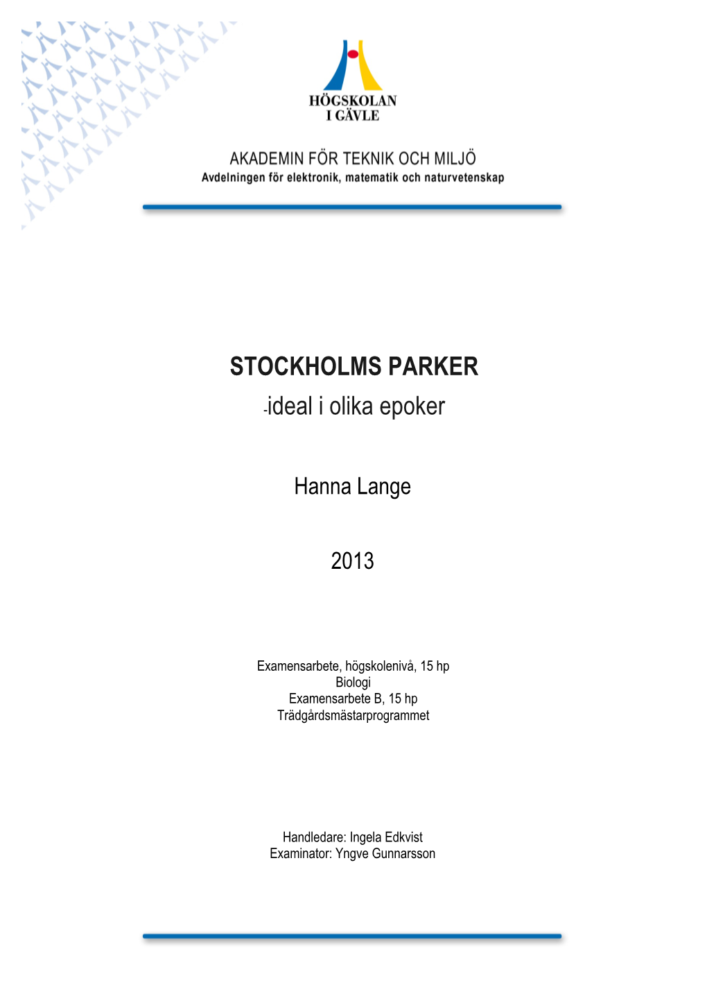 Stockholms Parker