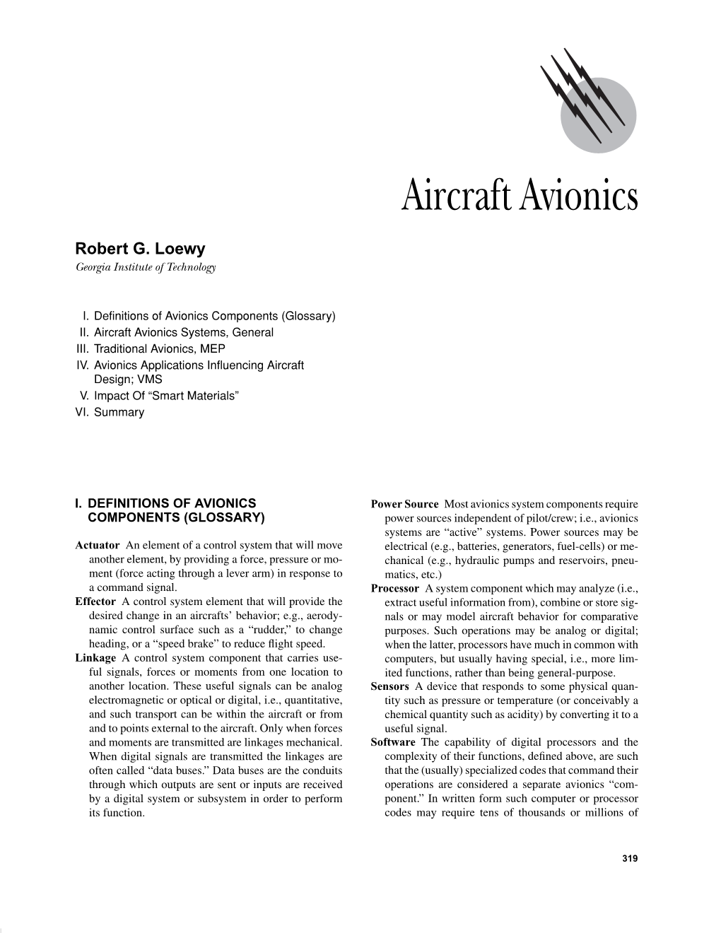 Aircraft Avionics