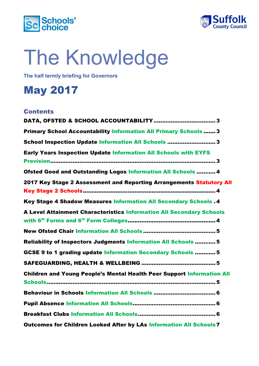 The Knowledge May 2017