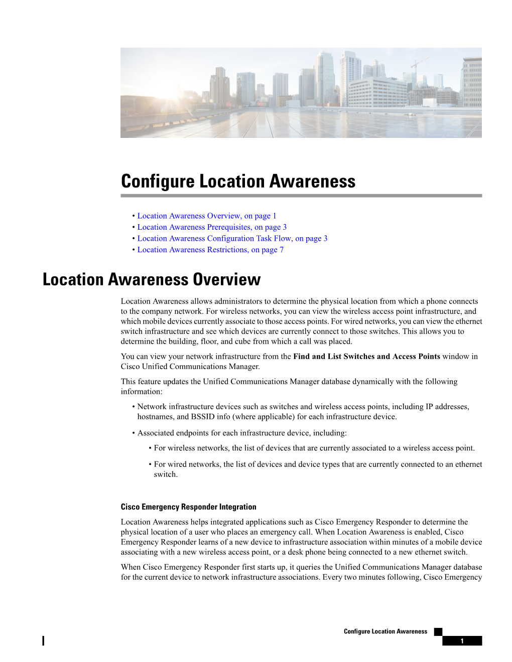 Configure Location Awareness