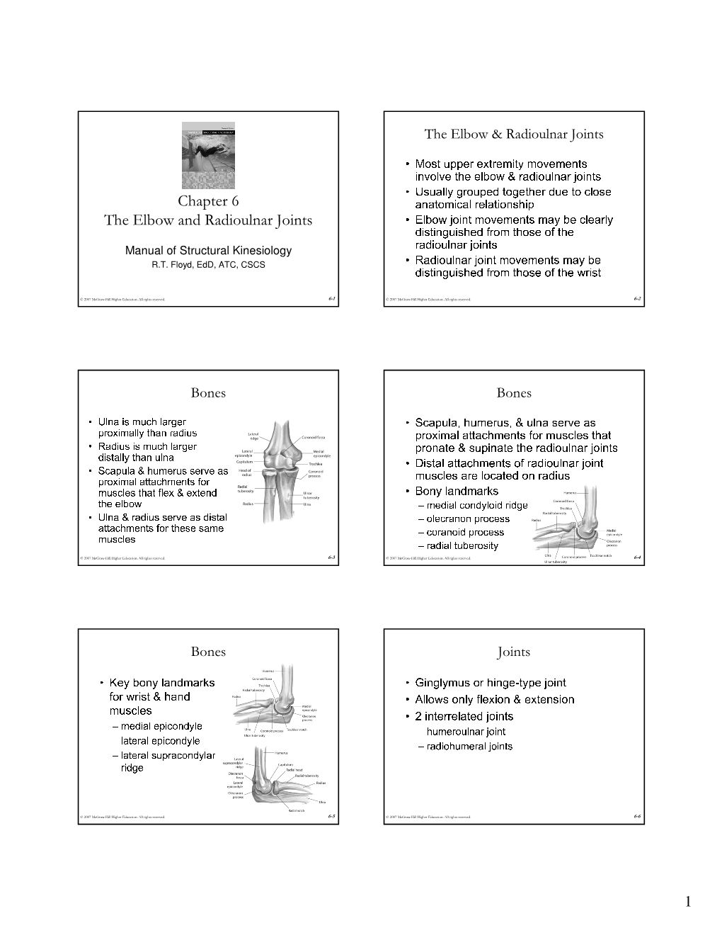 Chapter 6 the Elbow and Radioulnar Joints