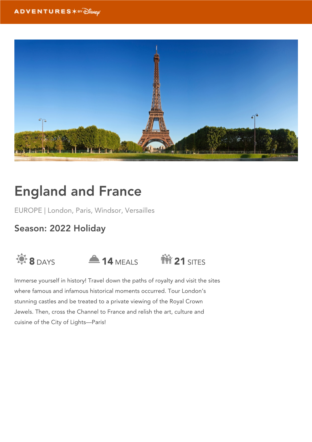 DOWNLOAD 2022 Holiday ITINERARY