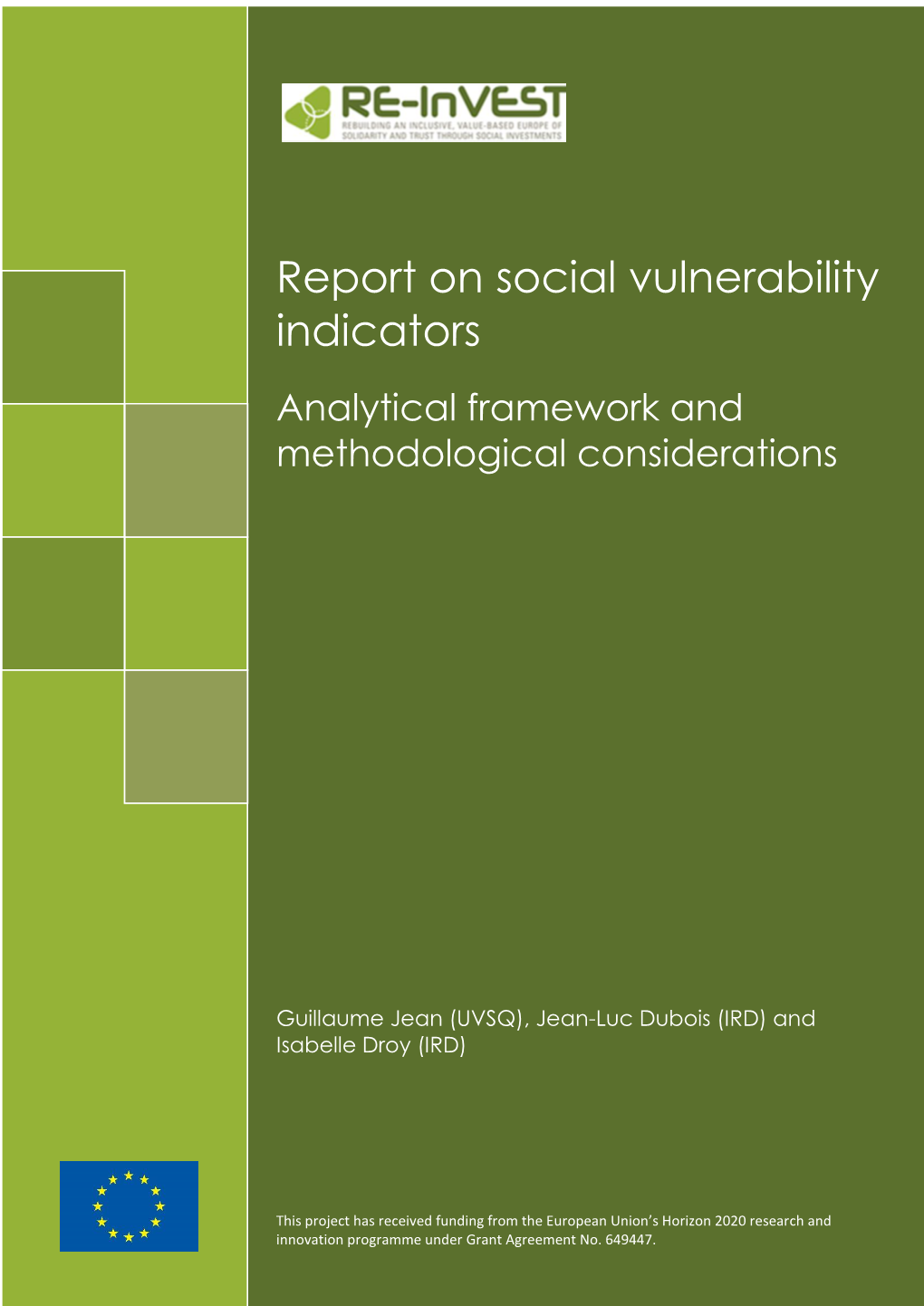 Report on Social Vulnerability Indicators : Analytical Framework