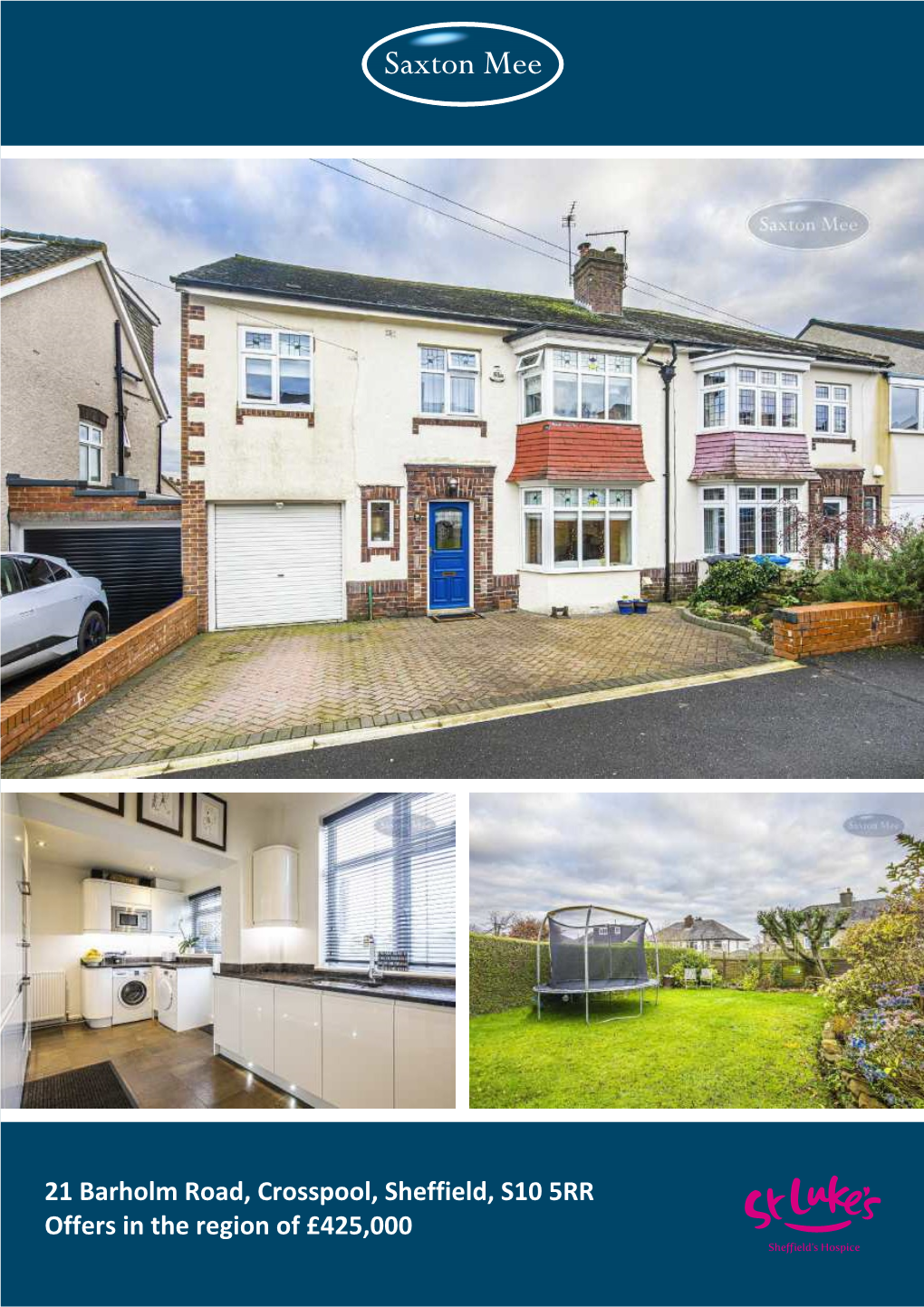 21 Barholm Road, Crosspool, Sheffield, S10 5RR Offers in the Region of £425,000 She Ield’S Hospice 21 Barholm Road Crosspool Offers in the Region of £425,000