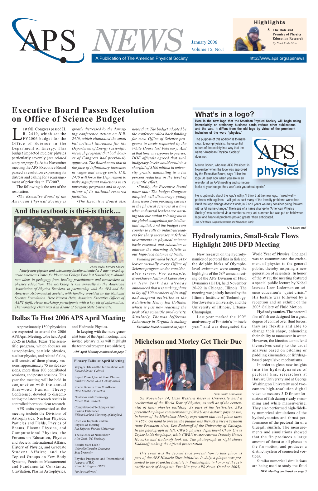 APS News January 2006.Qxp