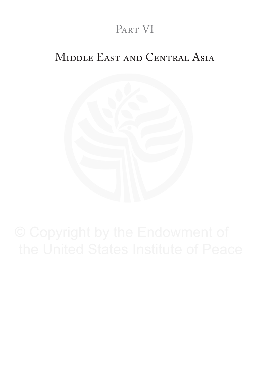 © Copyright by the Endowment of the United States Institute of Peace