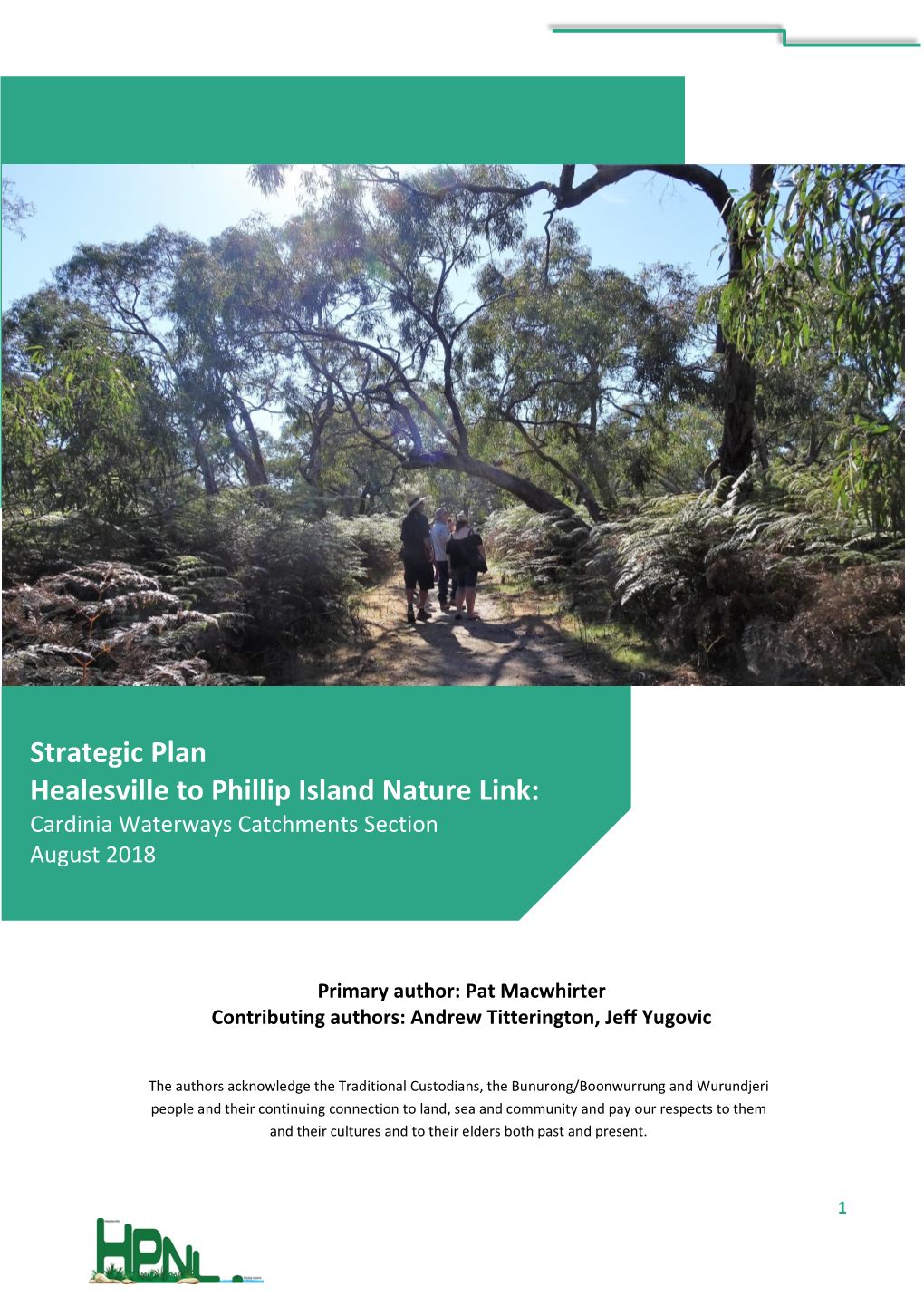 Strategic Plan Healesville to Phillip Island Nature Link