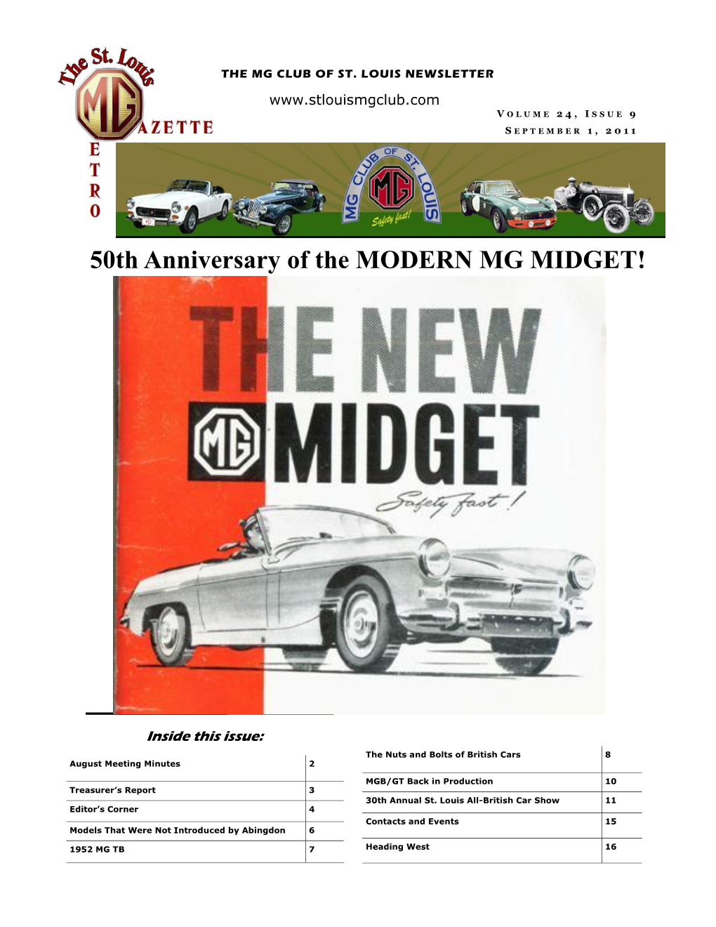 50Th Anniversary of the MODERN MG MIDGET!