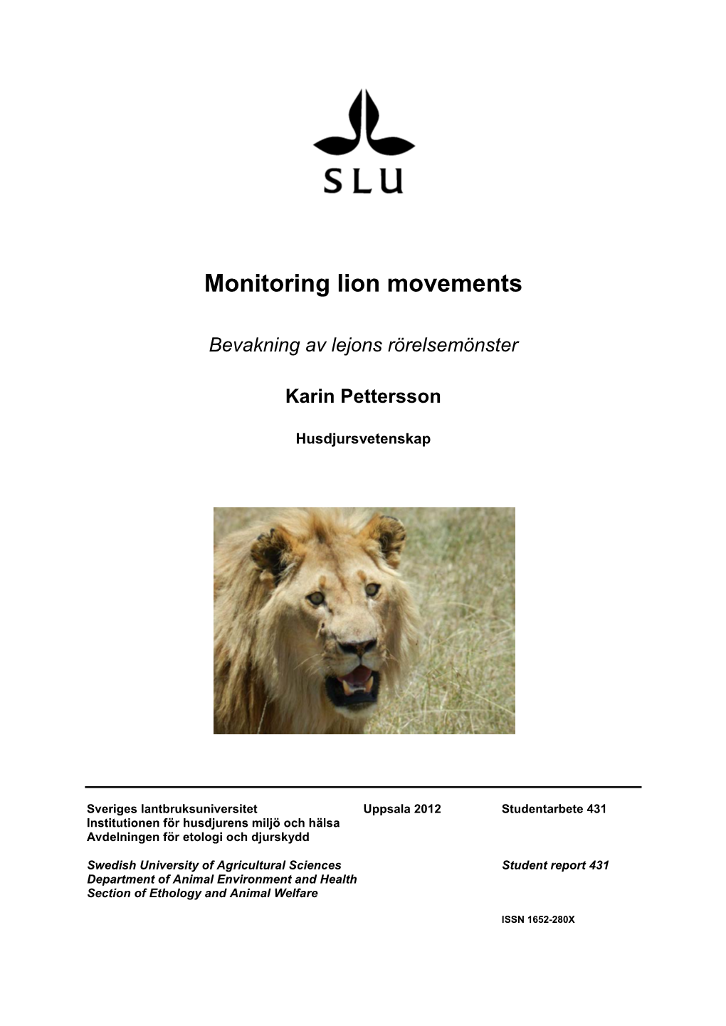 Monitoring Lion Movements