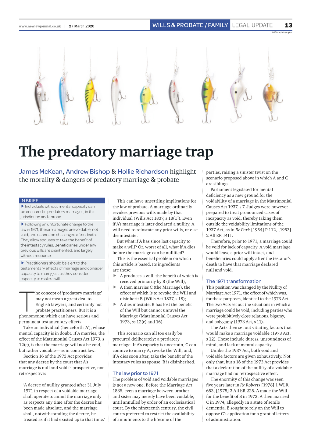 The Predatory Marriage Trap
