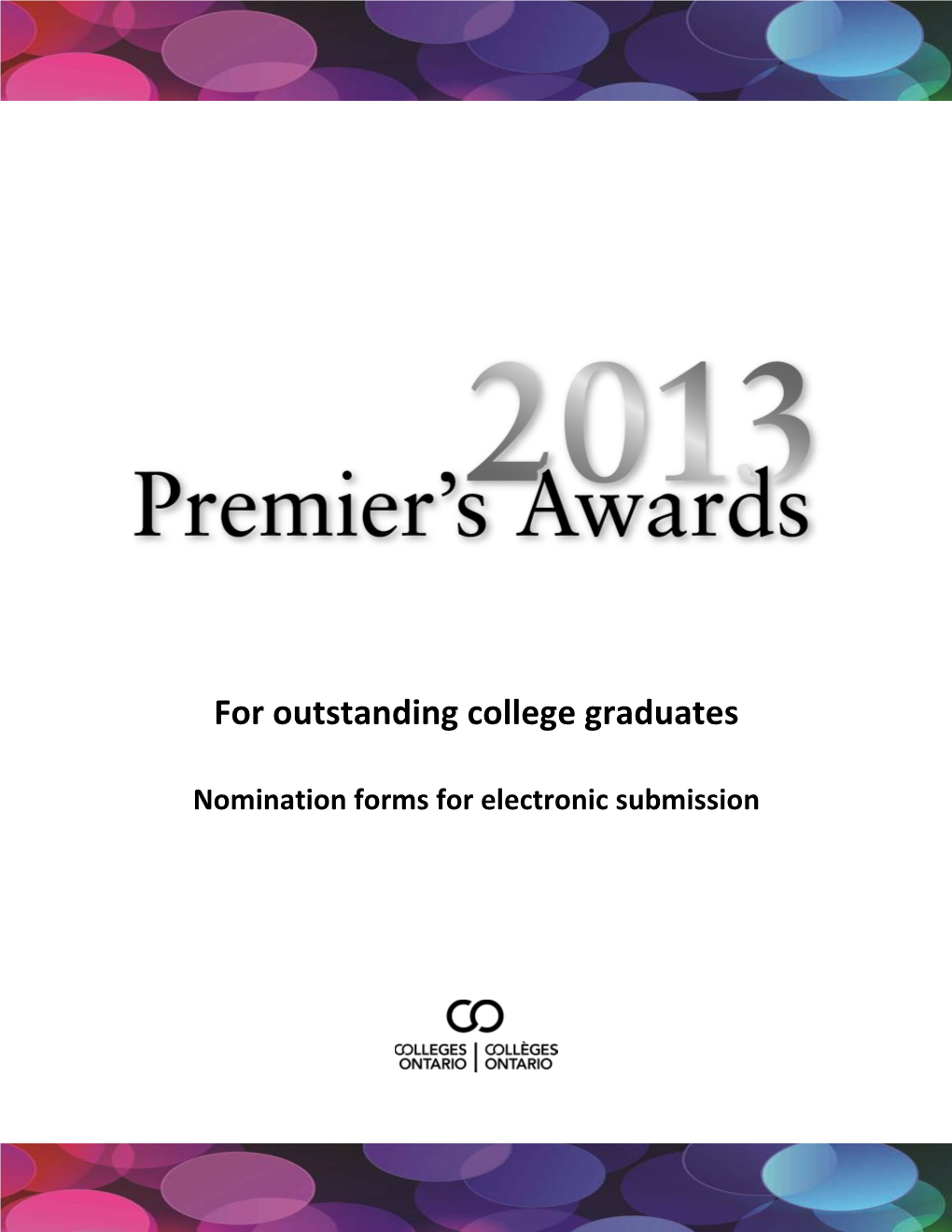 For Outstanding College Graduates