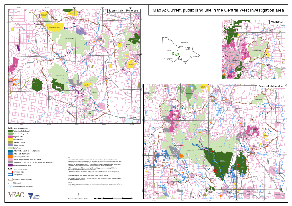 Current Public Land Use in the Central West Investigation Area