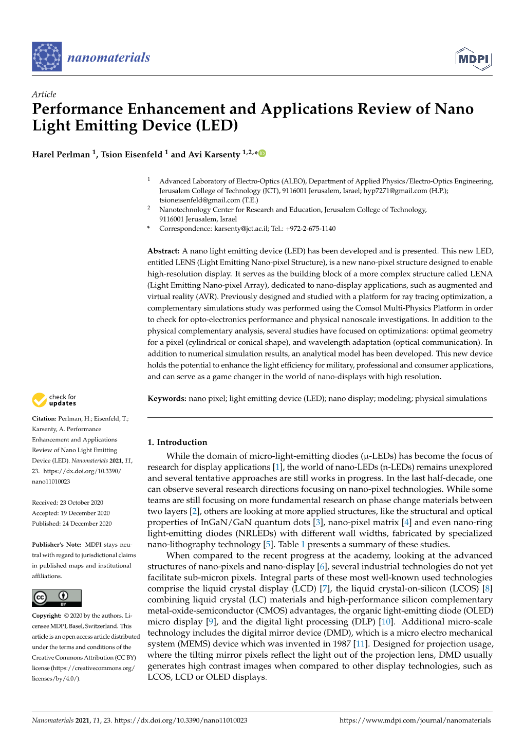 Performance Enhancement and Applications Review of Nano Light Emitting Device (LED)