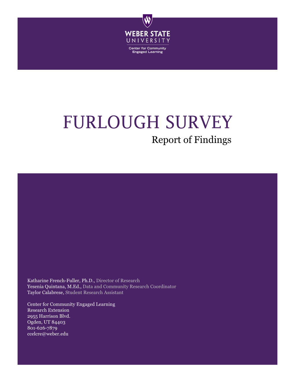 WSU Furlough Survey