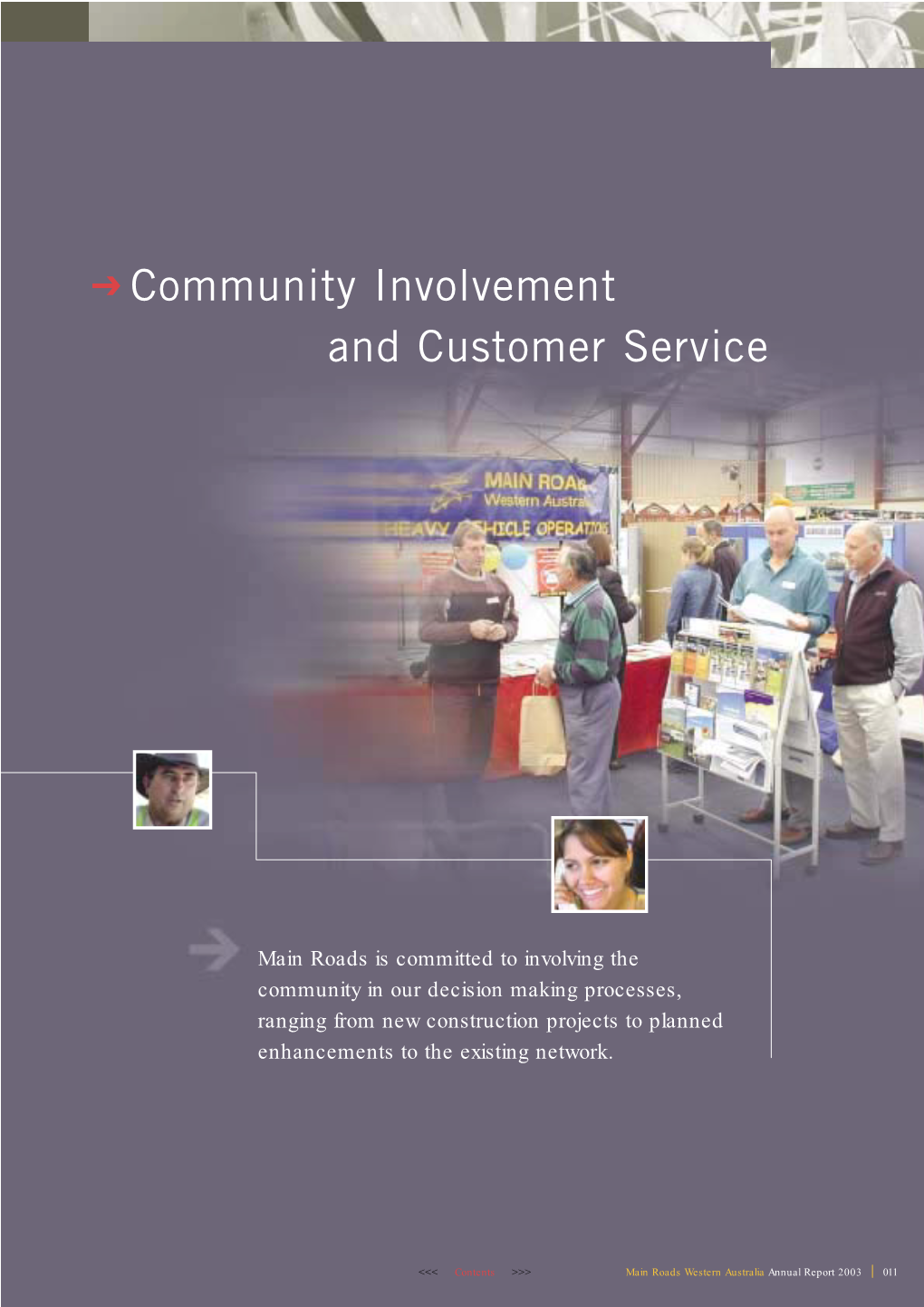 Community Involvement and Customer Service