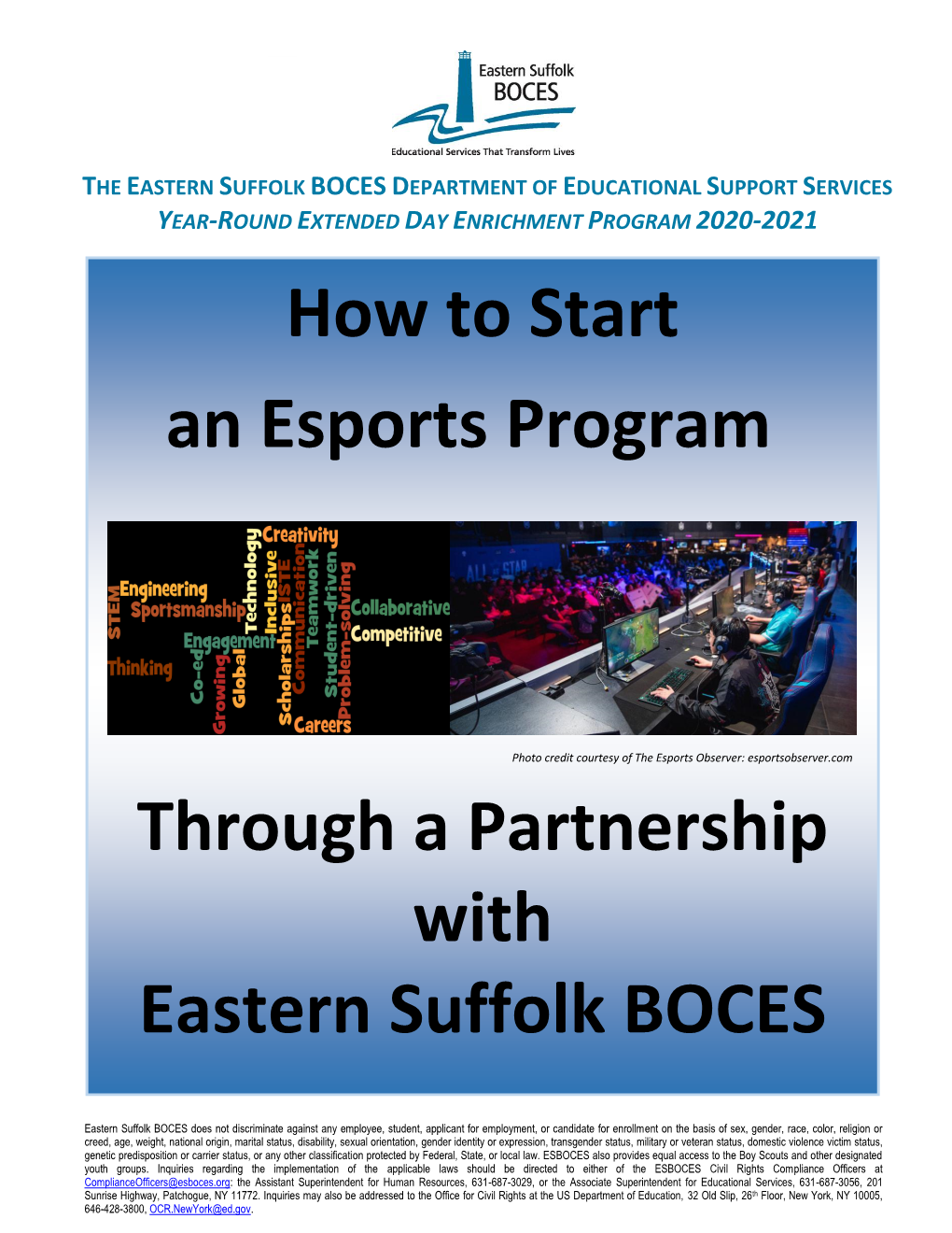 How to Start an Esports Program Through a Partnership with Eastern