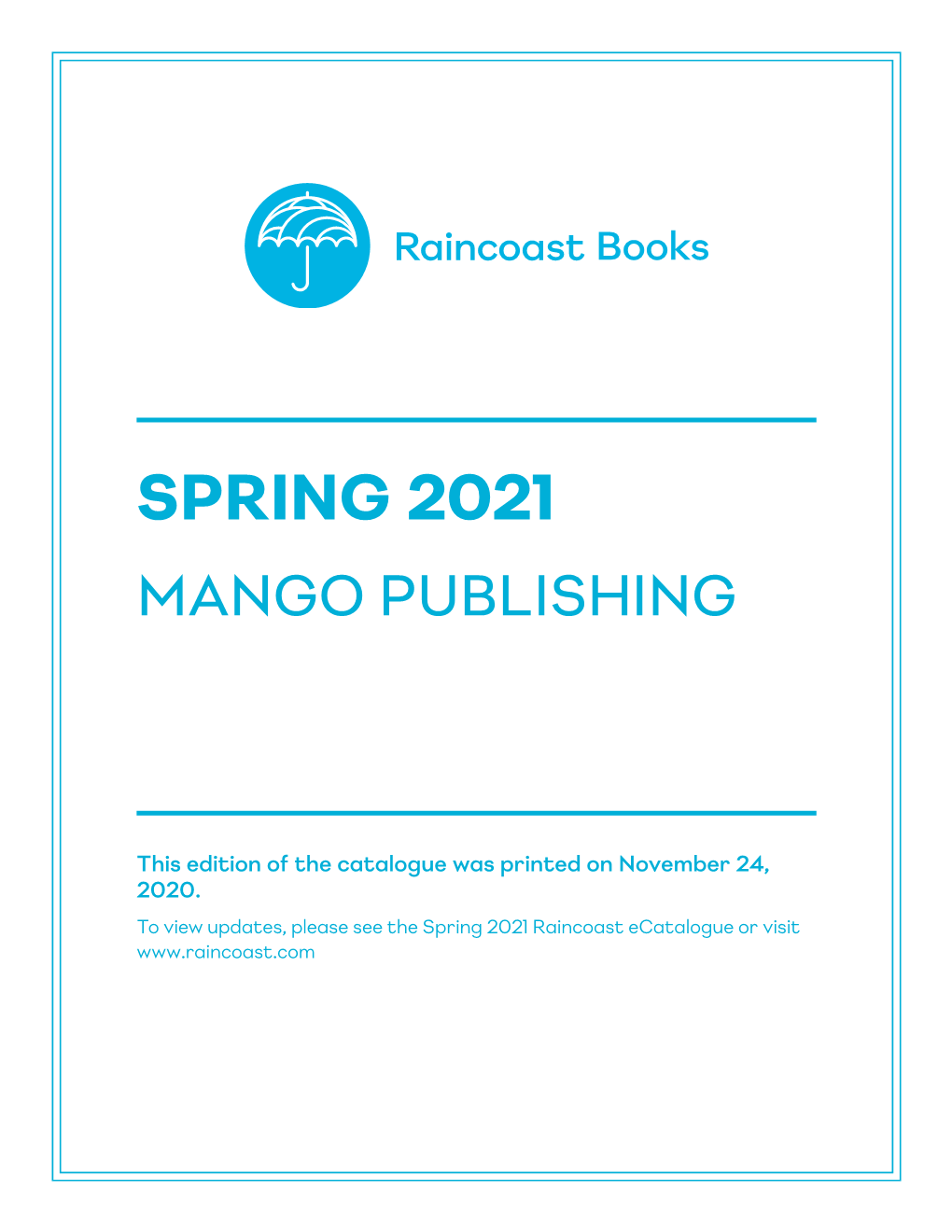 Spring 2021 Mango Publishing