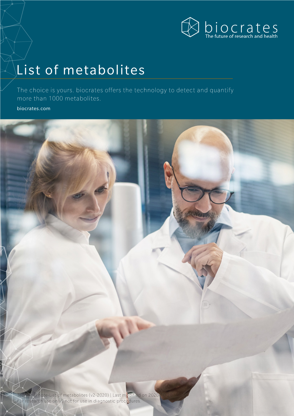 List of Metabolites