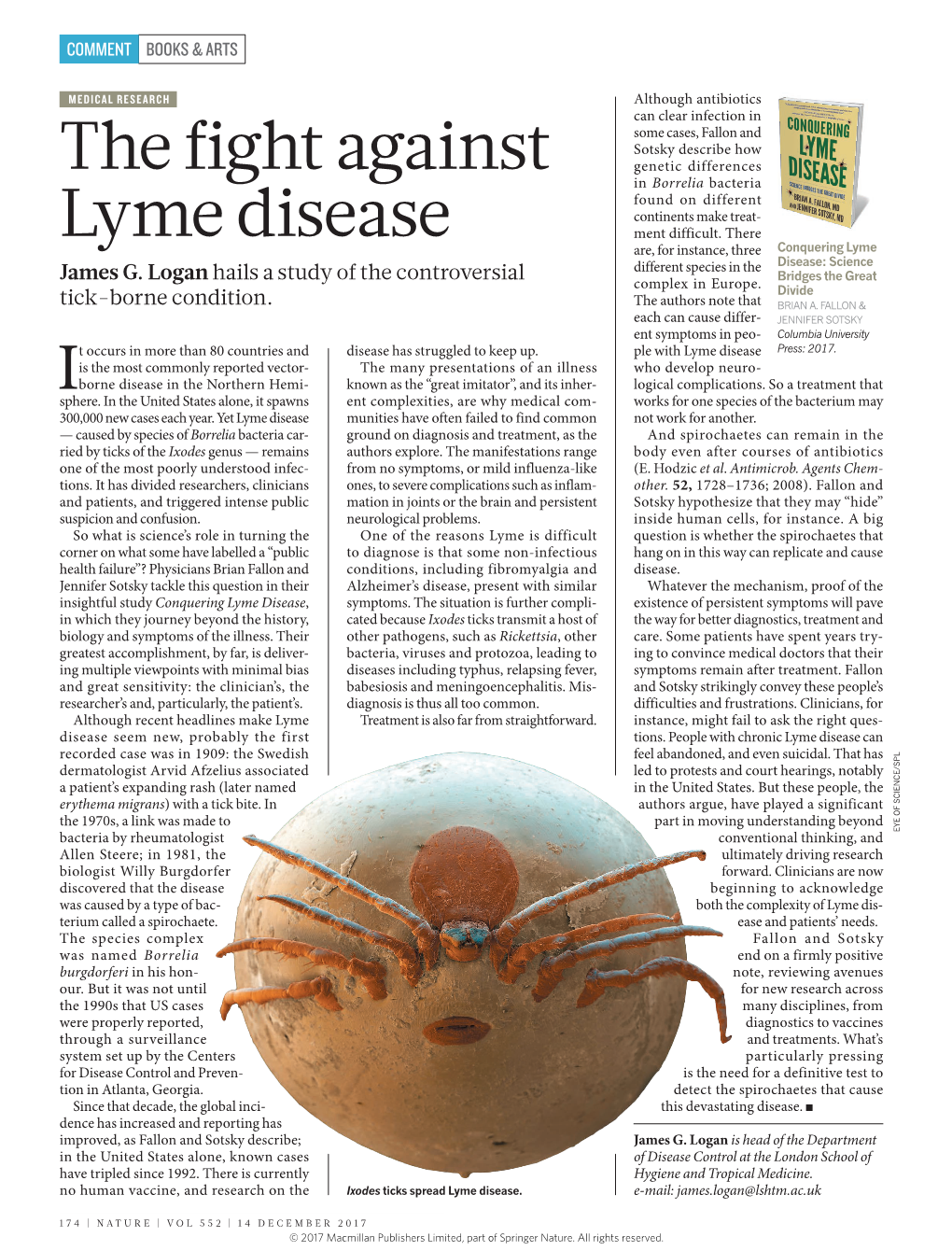 The Fight Against Lyme Disease