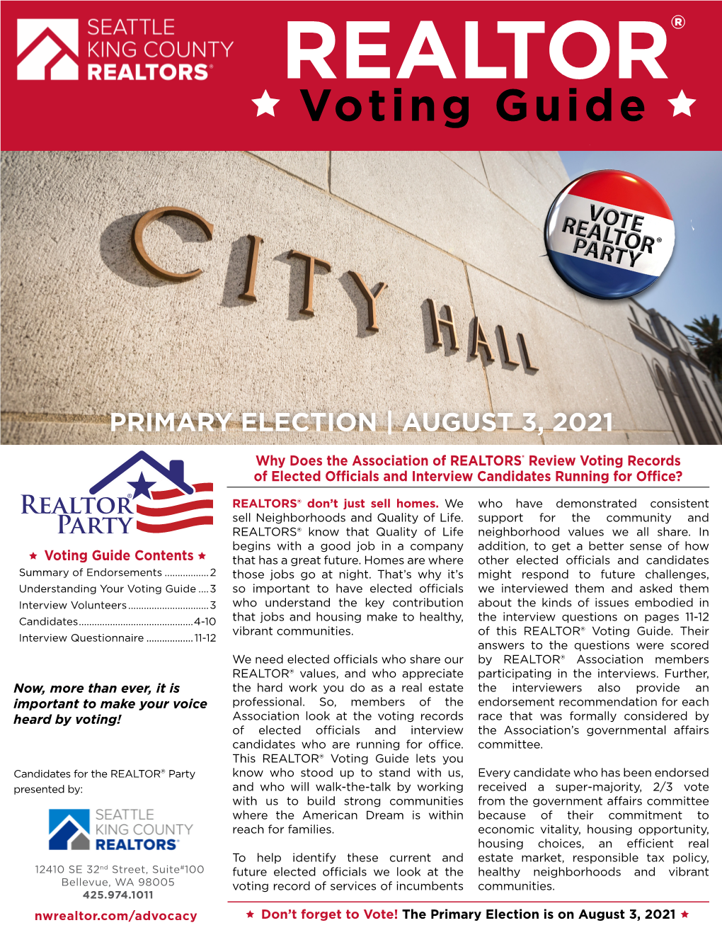 View 2021 Primary Election Voting Guide
