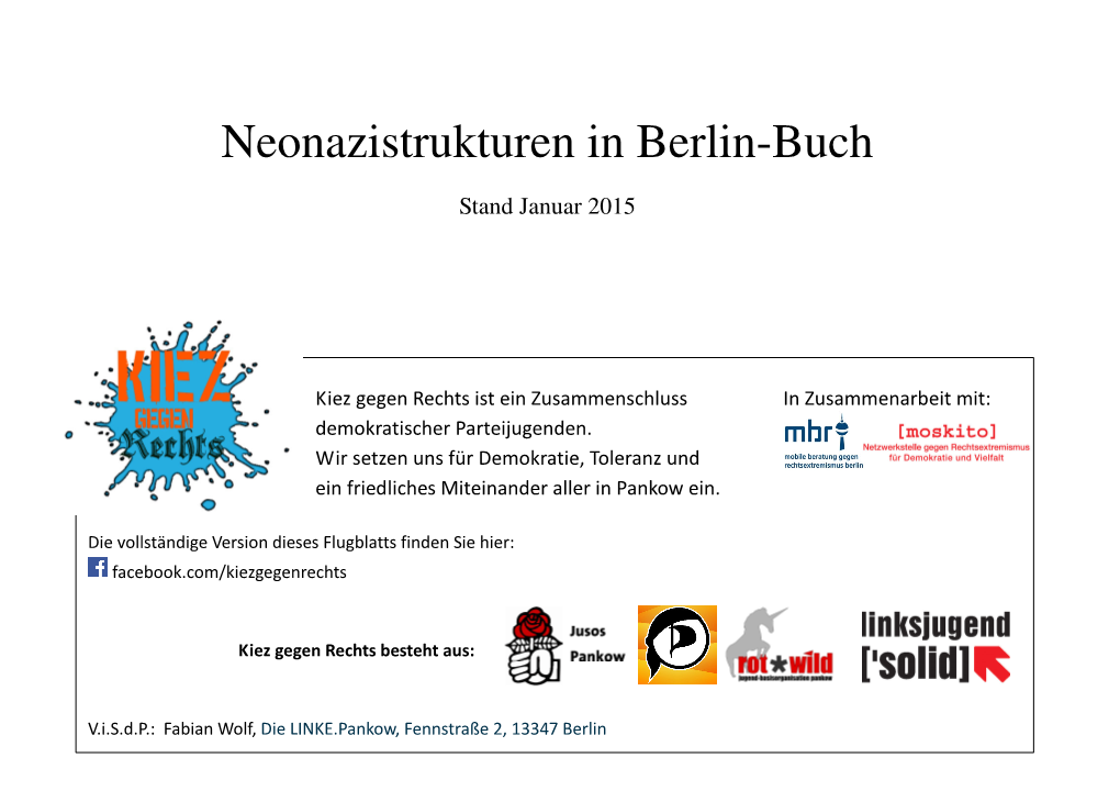 Neonazistrukturen in Berlin-Buch