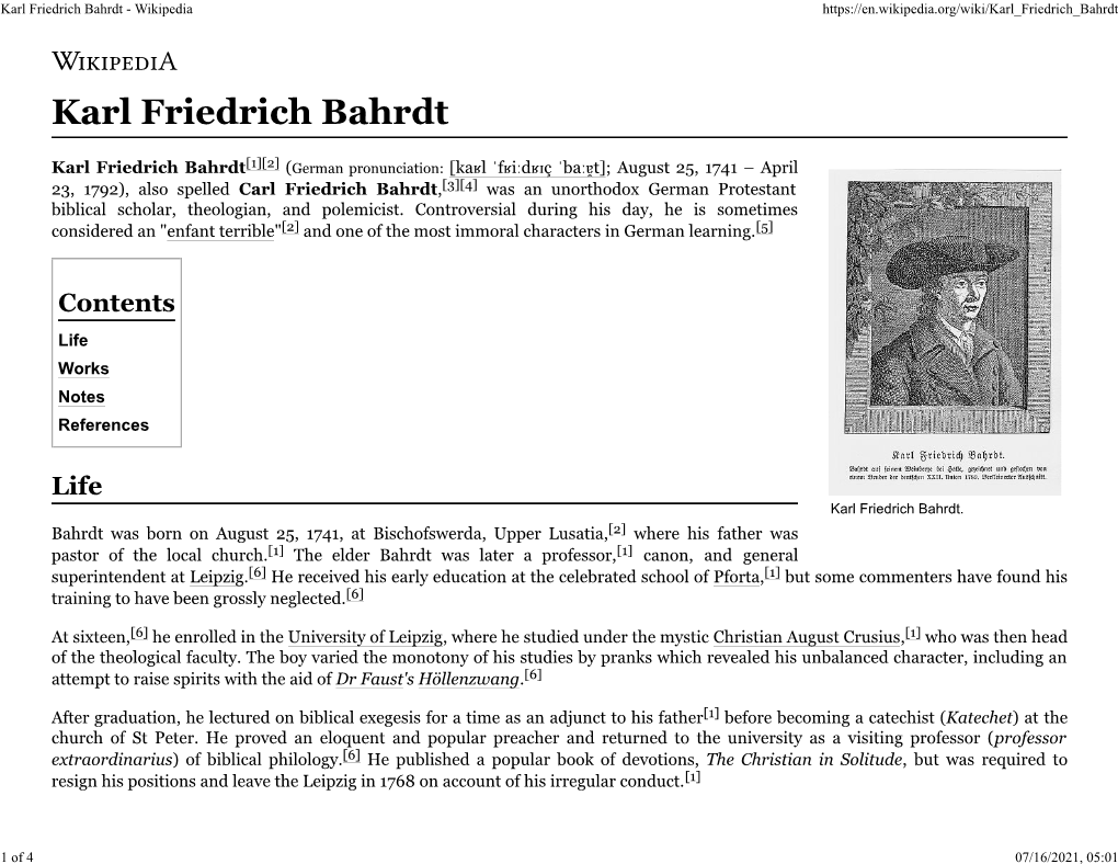 Karl Friedrich Bahrdt - Wikipedia