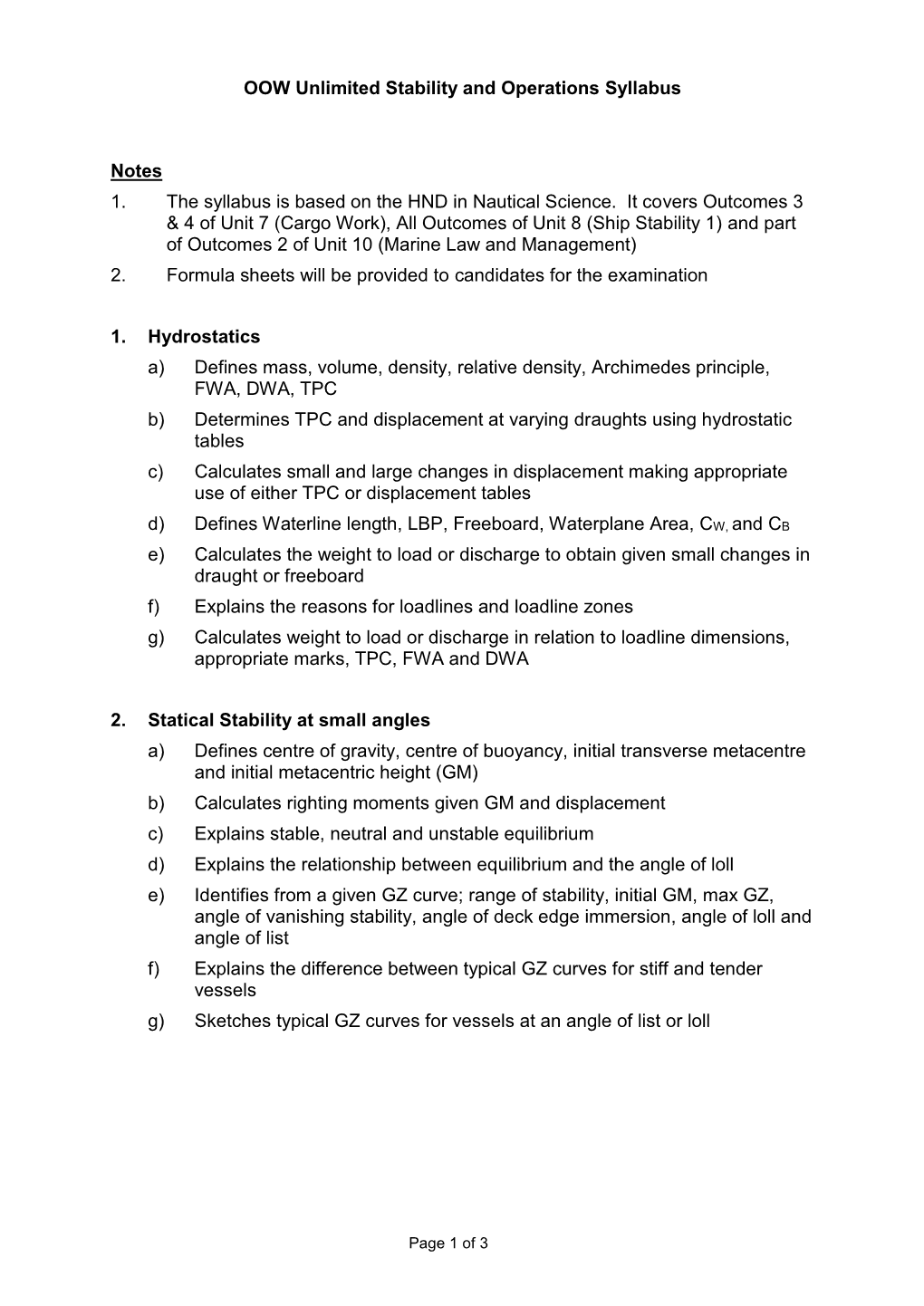 084-84 Stability & Operations