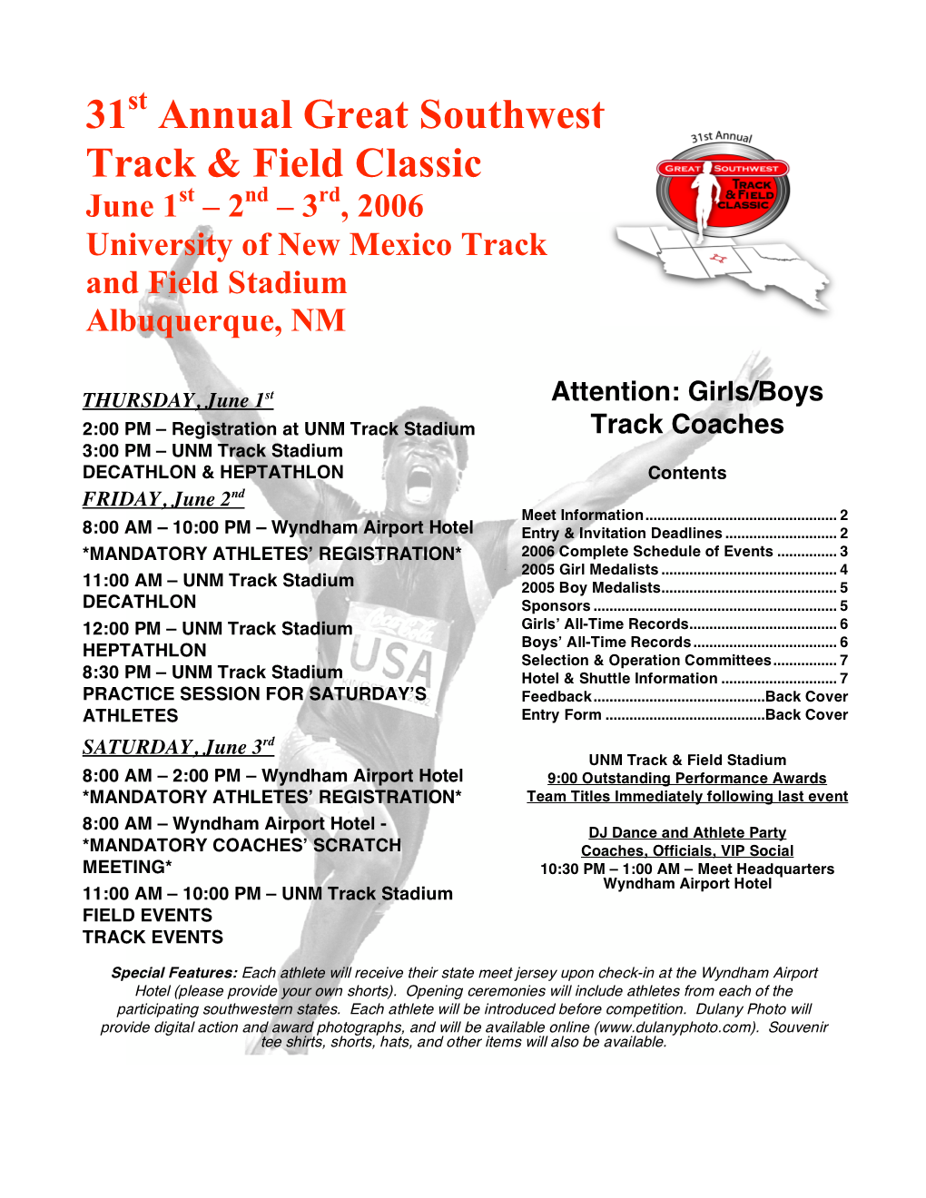 31 Annual Great Southwest Track & Field Classic