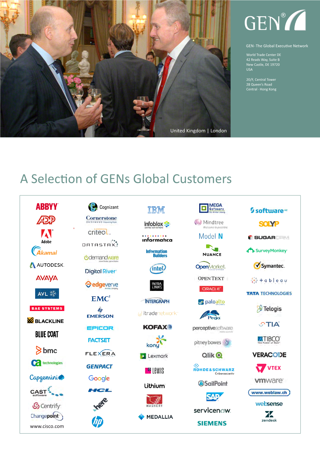 A Selection of Gens Global Customers