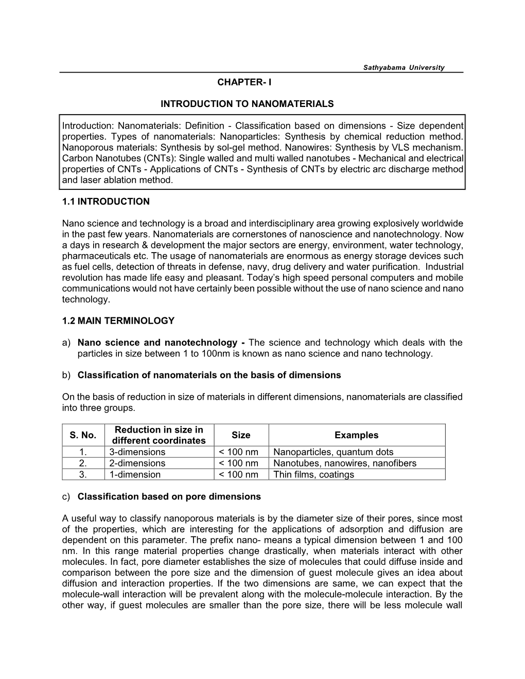 Nanomaterials