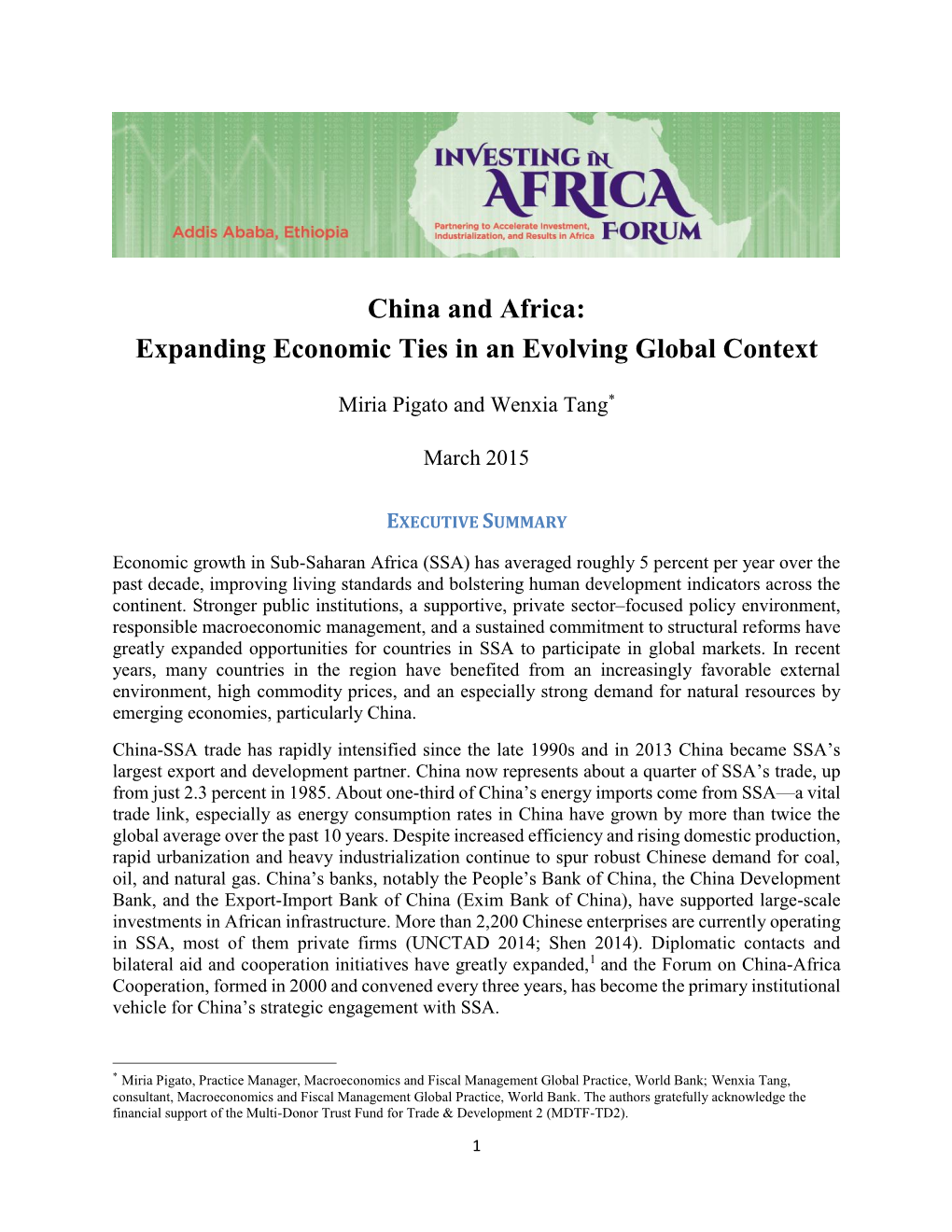 China and Africa: Expanding Economic Ties in an Evolving Global Context