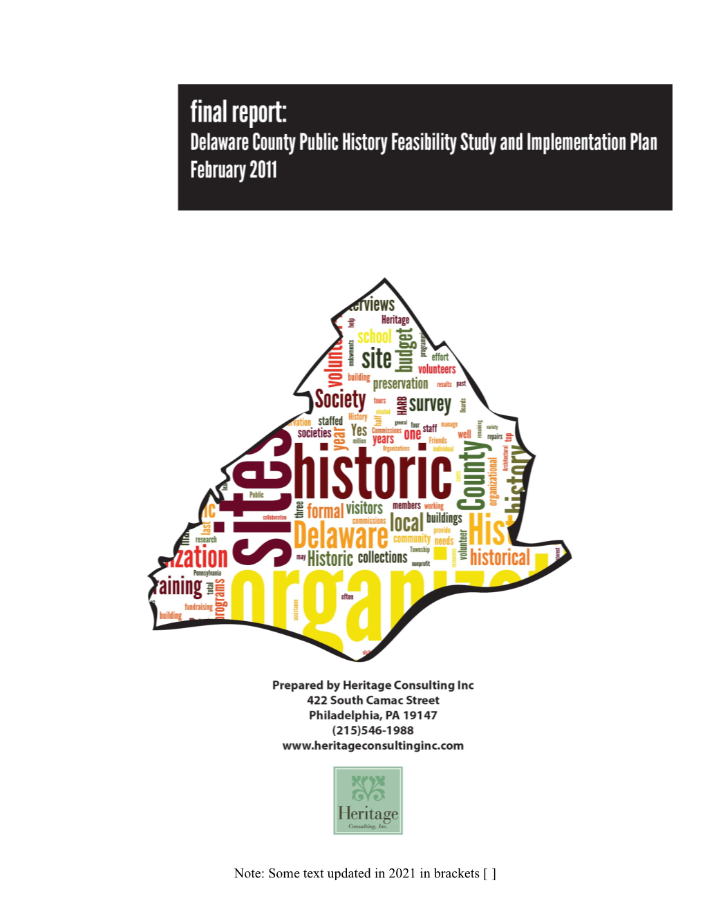 Delaware County Public History Feasibility Study and Implementation Plan